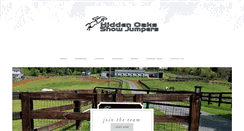 Desktop Screenshot of hiddenoaksshowjumpers.com
