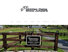 Tablet Screenshot of hiddenoaksshowjumpers.com